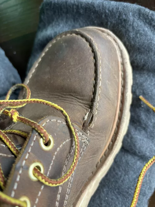 White’s moc toe seam 