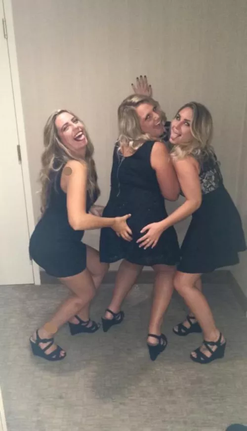 Who’s dress are you pulling up first?