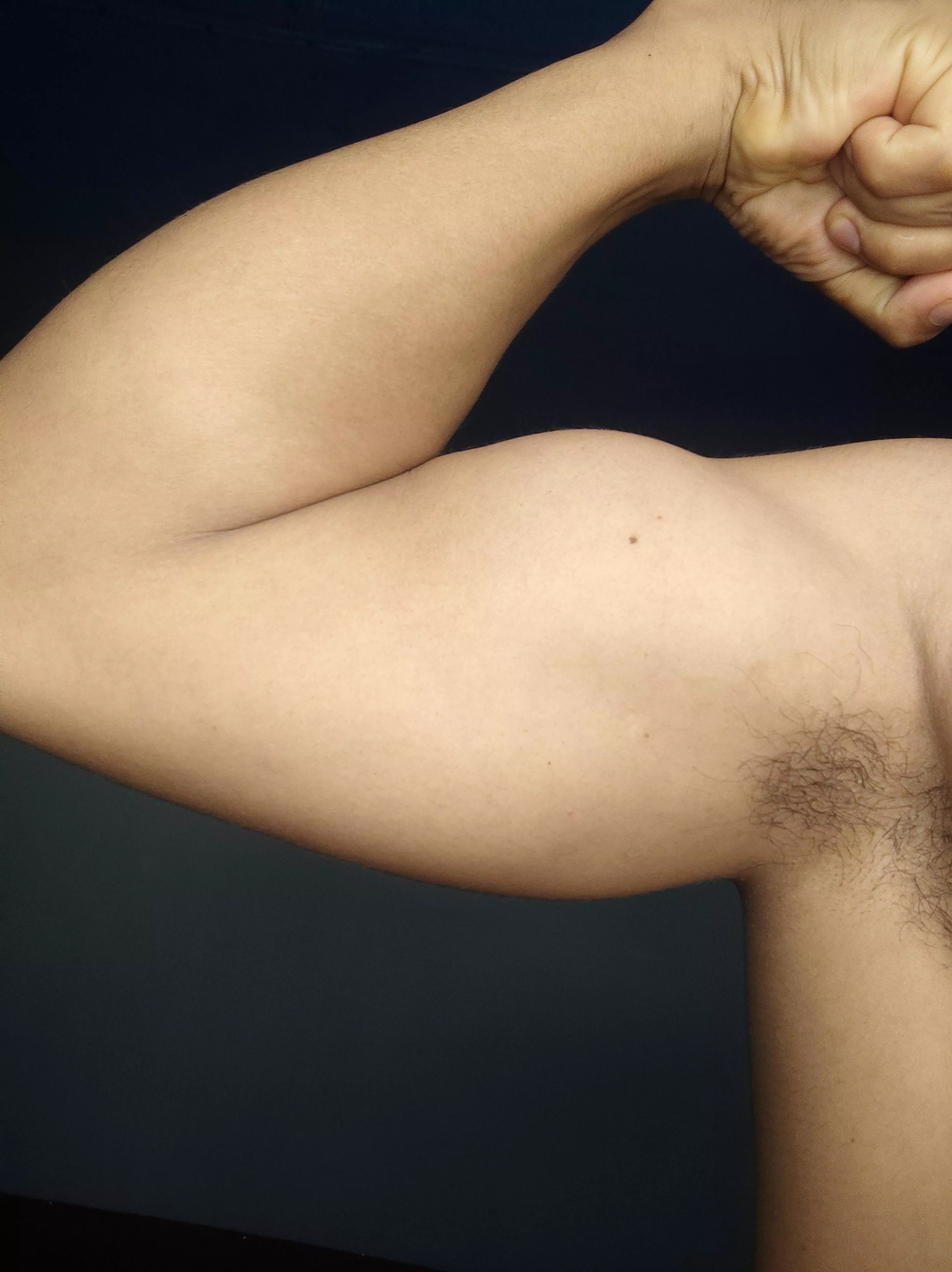 You notice that the hairs are growing