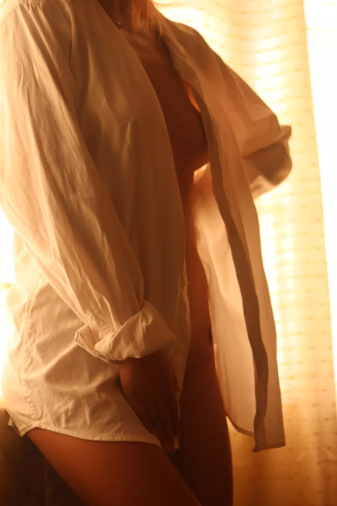 A small breeze and you could see everything. 