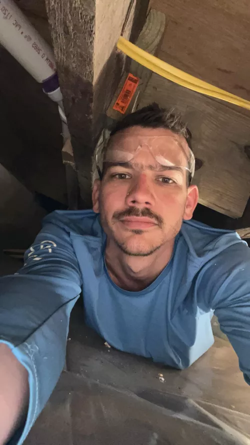 Another day in this crawl space 🐛🐛🐛