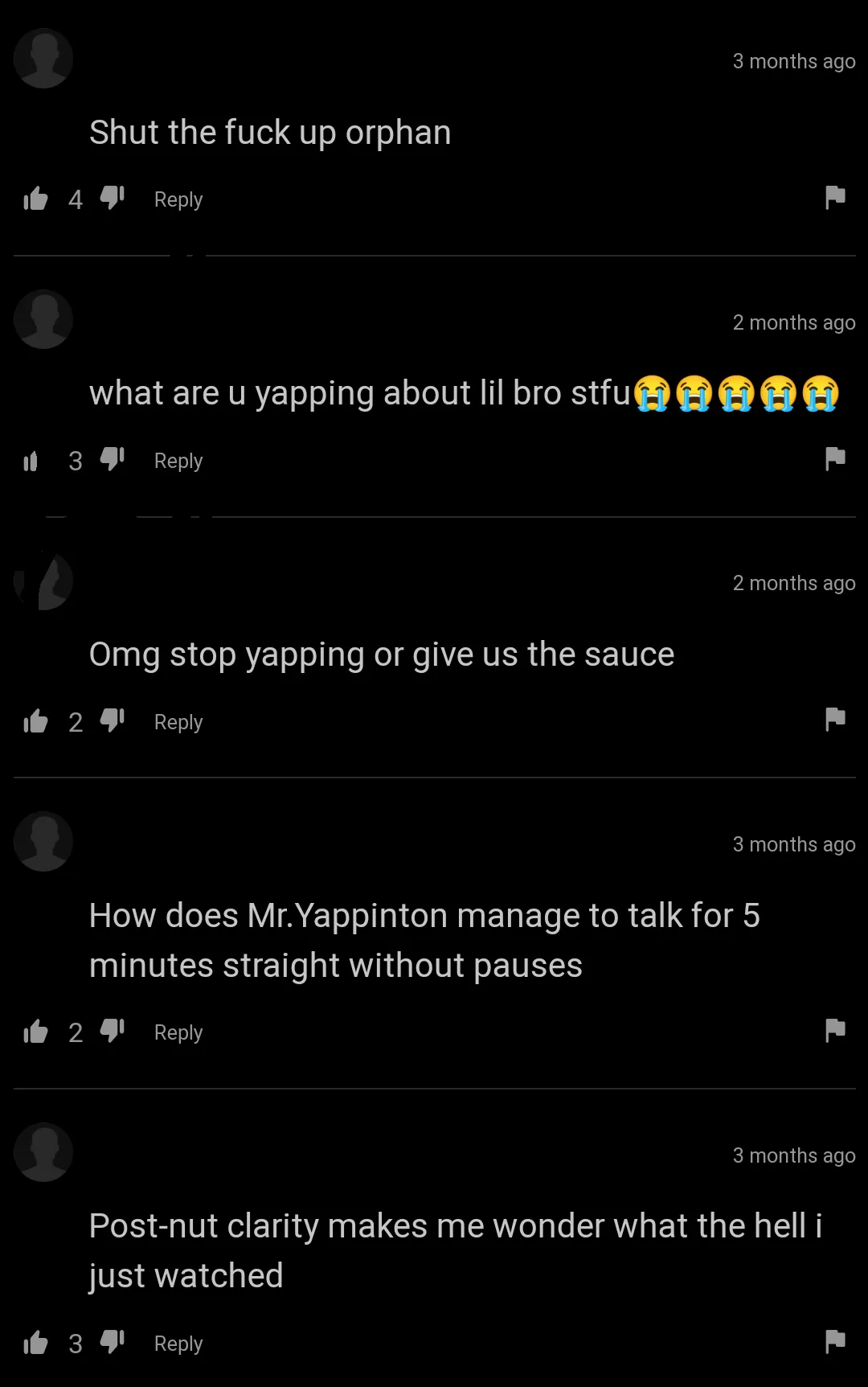 Bro all he said was one sentence 😭