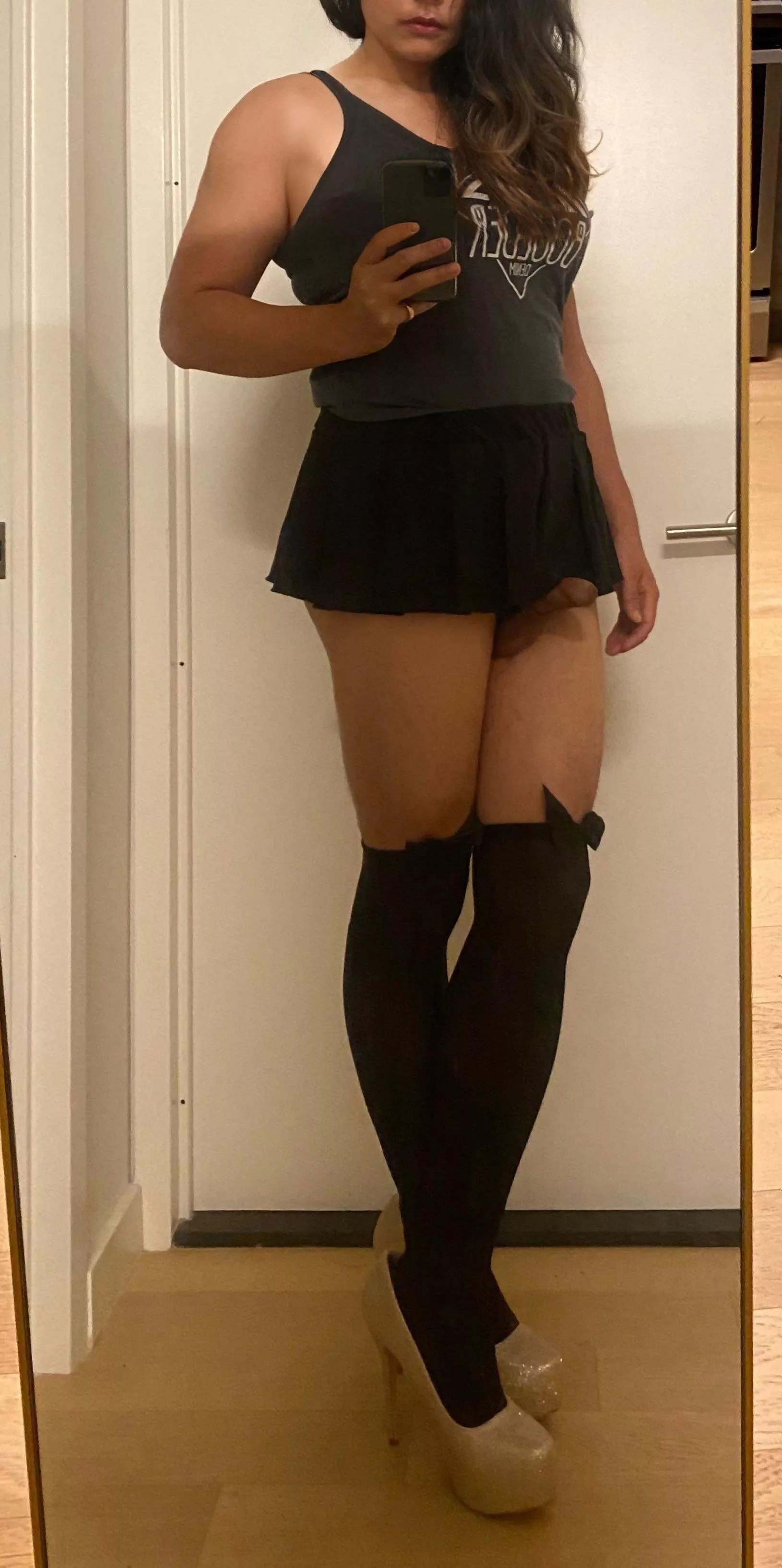 dug up one of my first crossdressing pics - can you tell how excited i was??