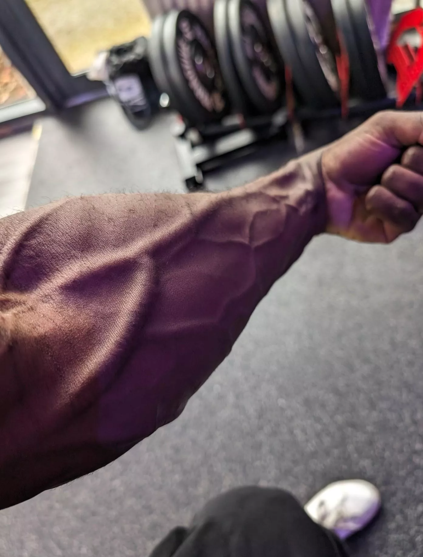 Forearms getting bigger.