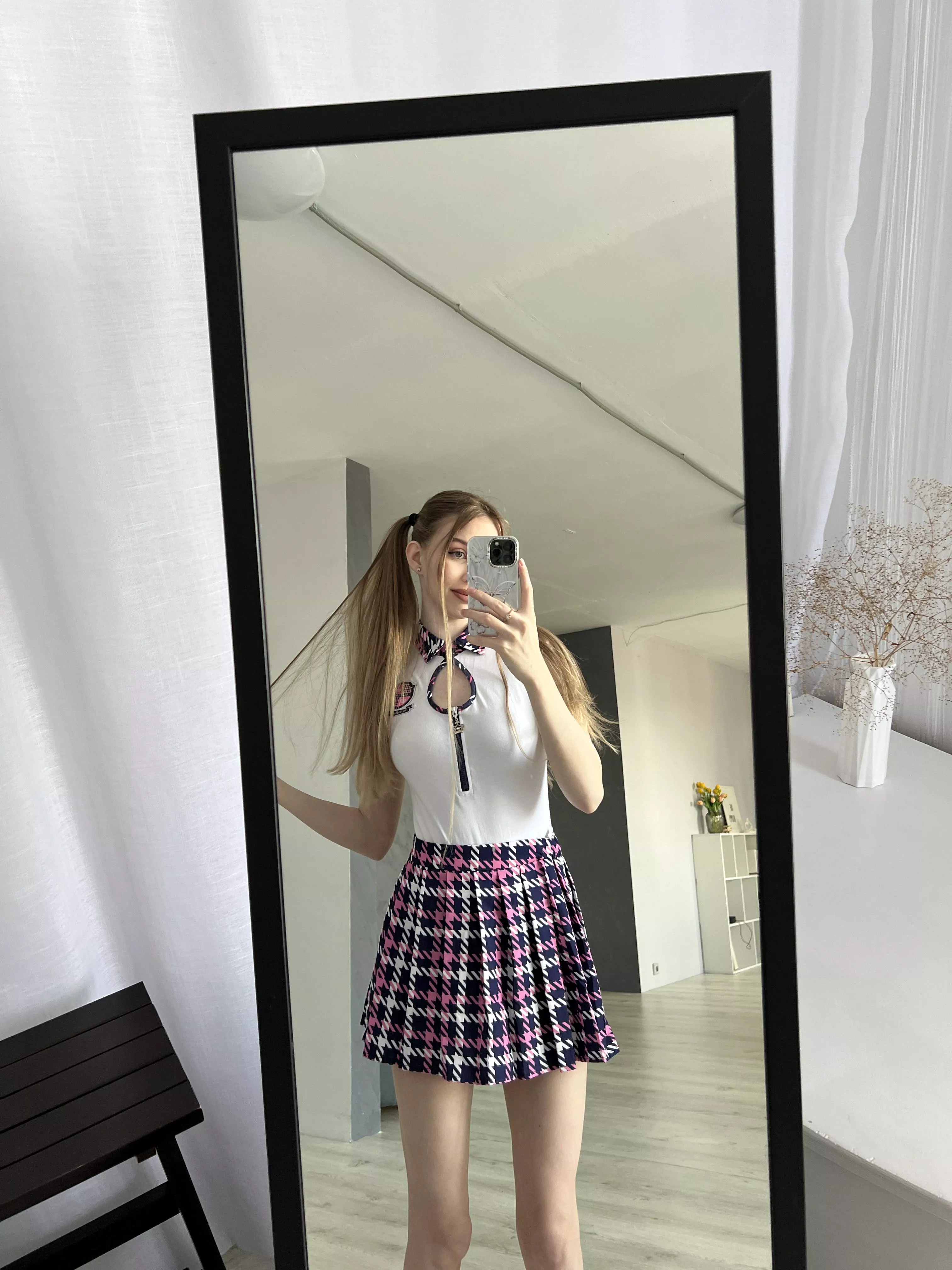 I feel very naughty when I wear a plaid skirt