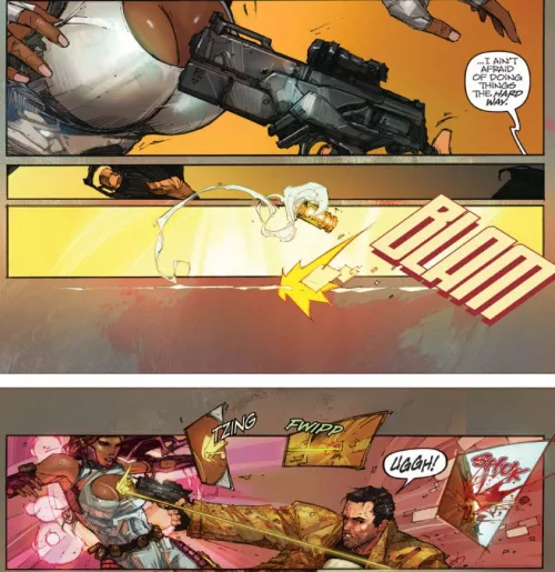 Kimura's bulletproof boobs [Astonishing Wolverine and Punisher #2]