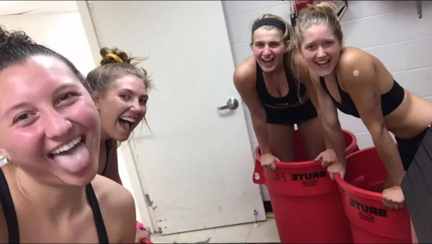 Line these volleyball girls up in the order you’d want to rail them in the locker room