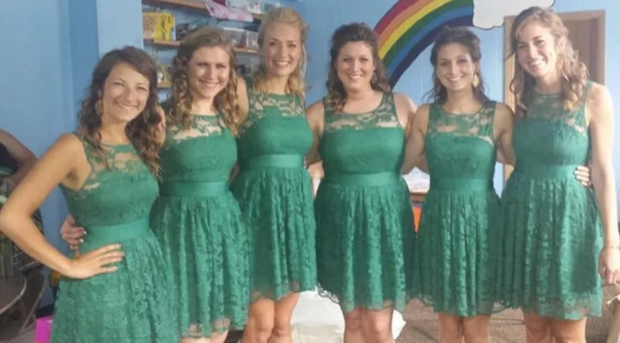 Line up these bridesmaids in the order of who you most want to give you a sloppy blowjob