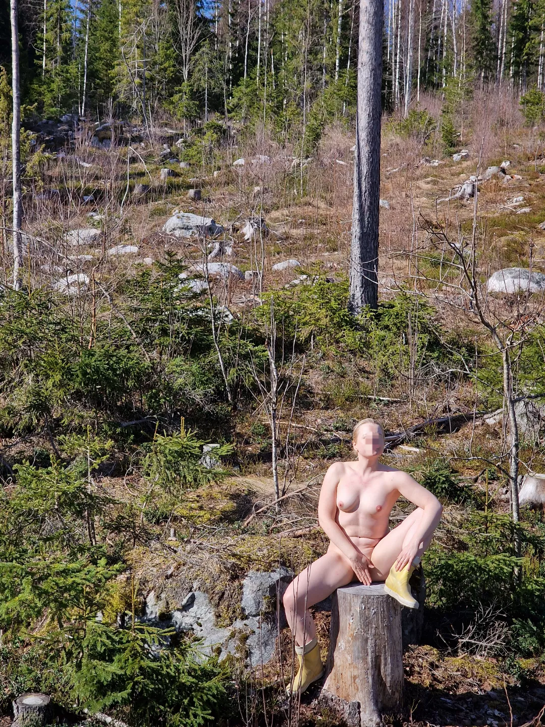 Me in the woods with my shoes 🤭