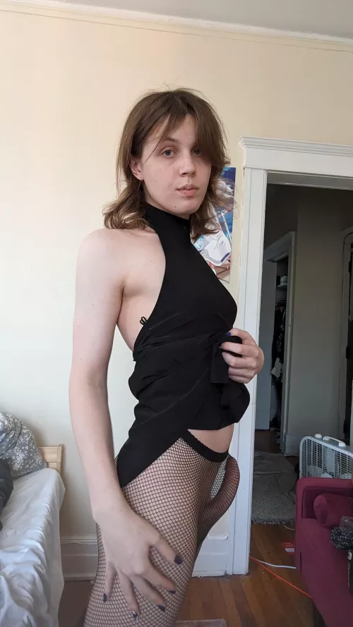 Name a better duo than 🍆 and fishnets 