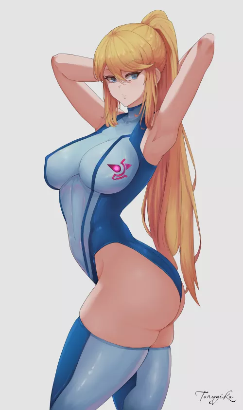 Samus how many pictures are you going to take? artwork by (torygika)