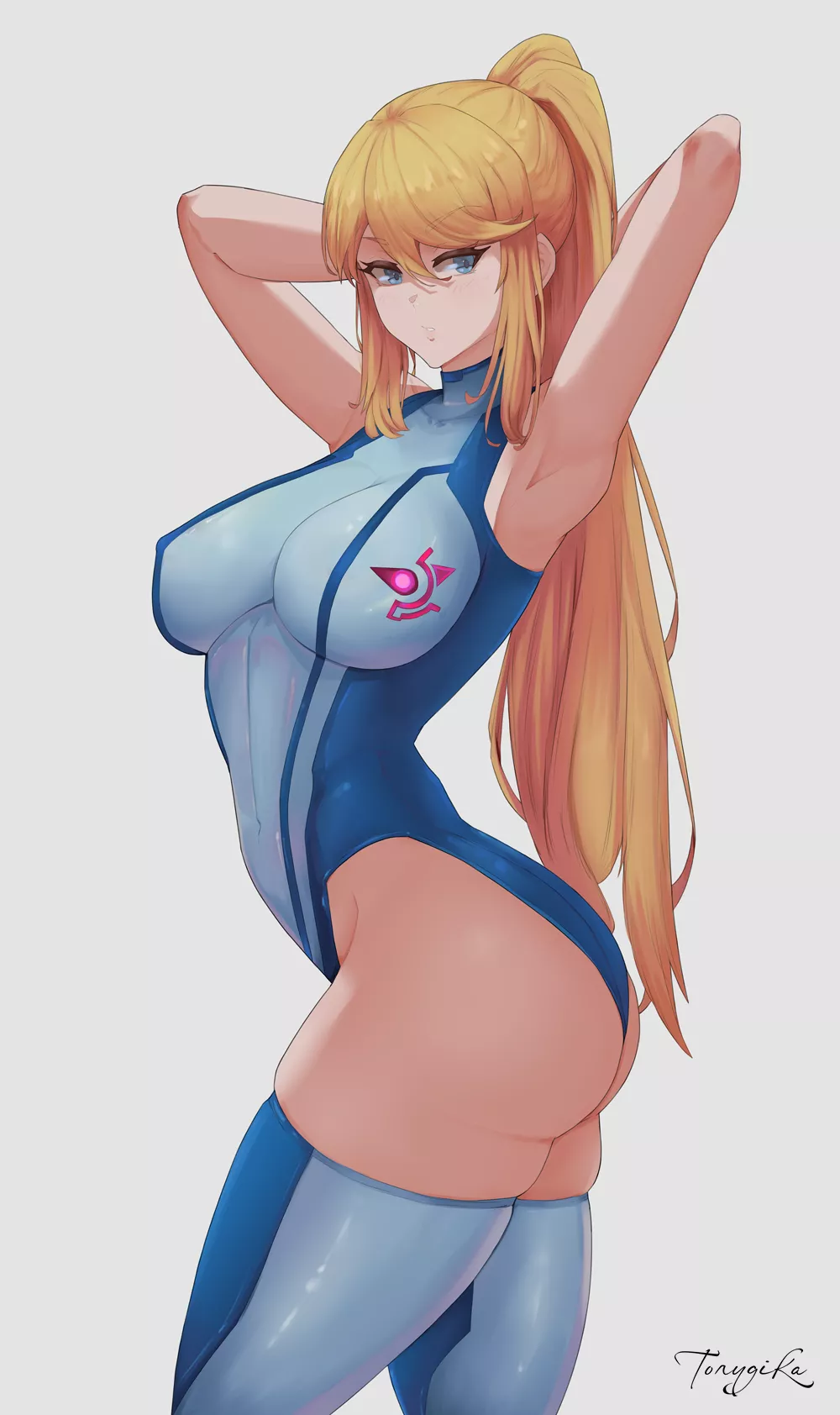 Samus how many pictures are you going to take? artwork by (torygika)