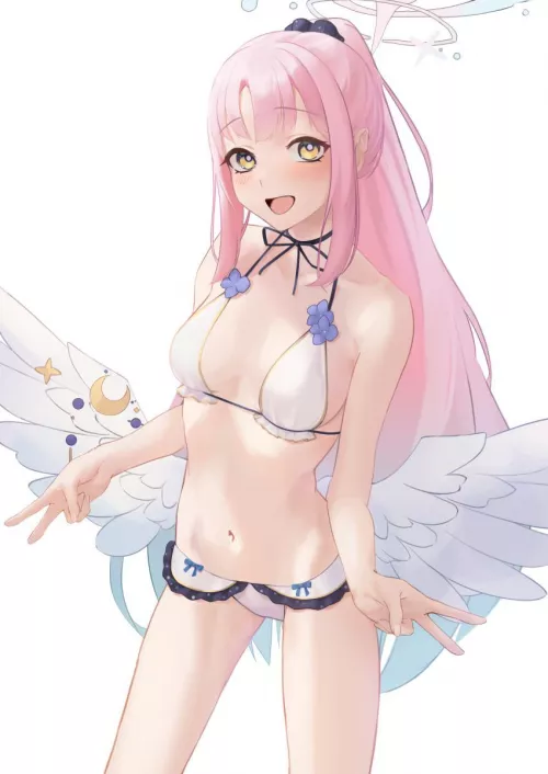 Sexy and cute angel waifu