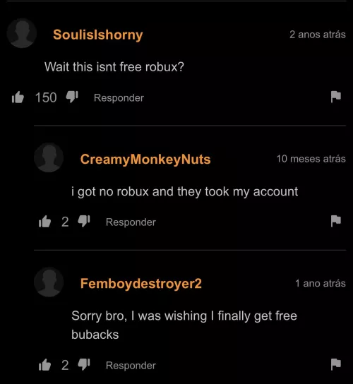 They just wanted free robux