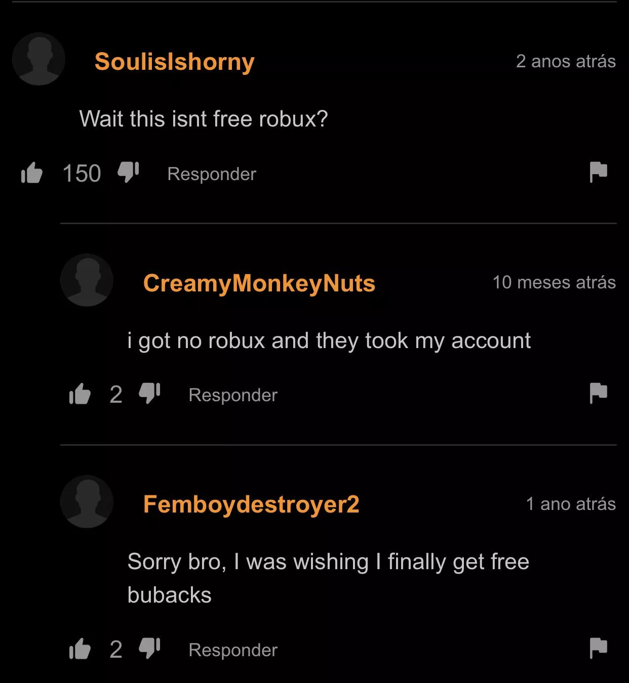 They just wanted free robux