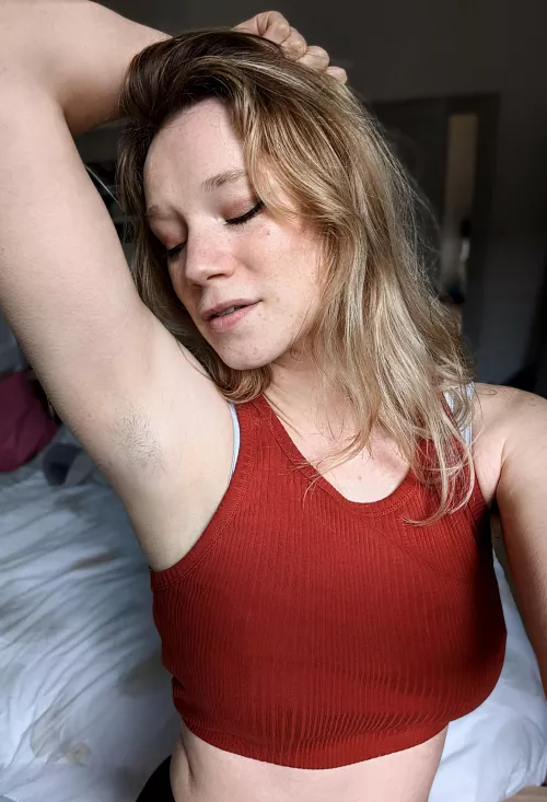 All sweaty from my climbing session 