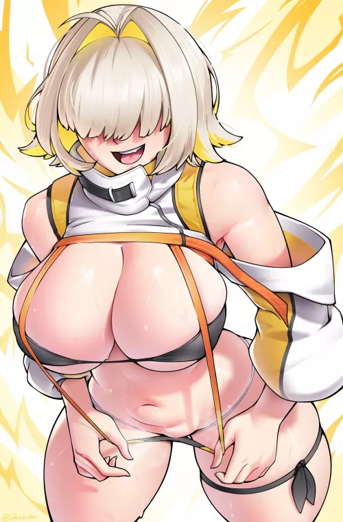 Elegg revealing her ultra thick and fertile body