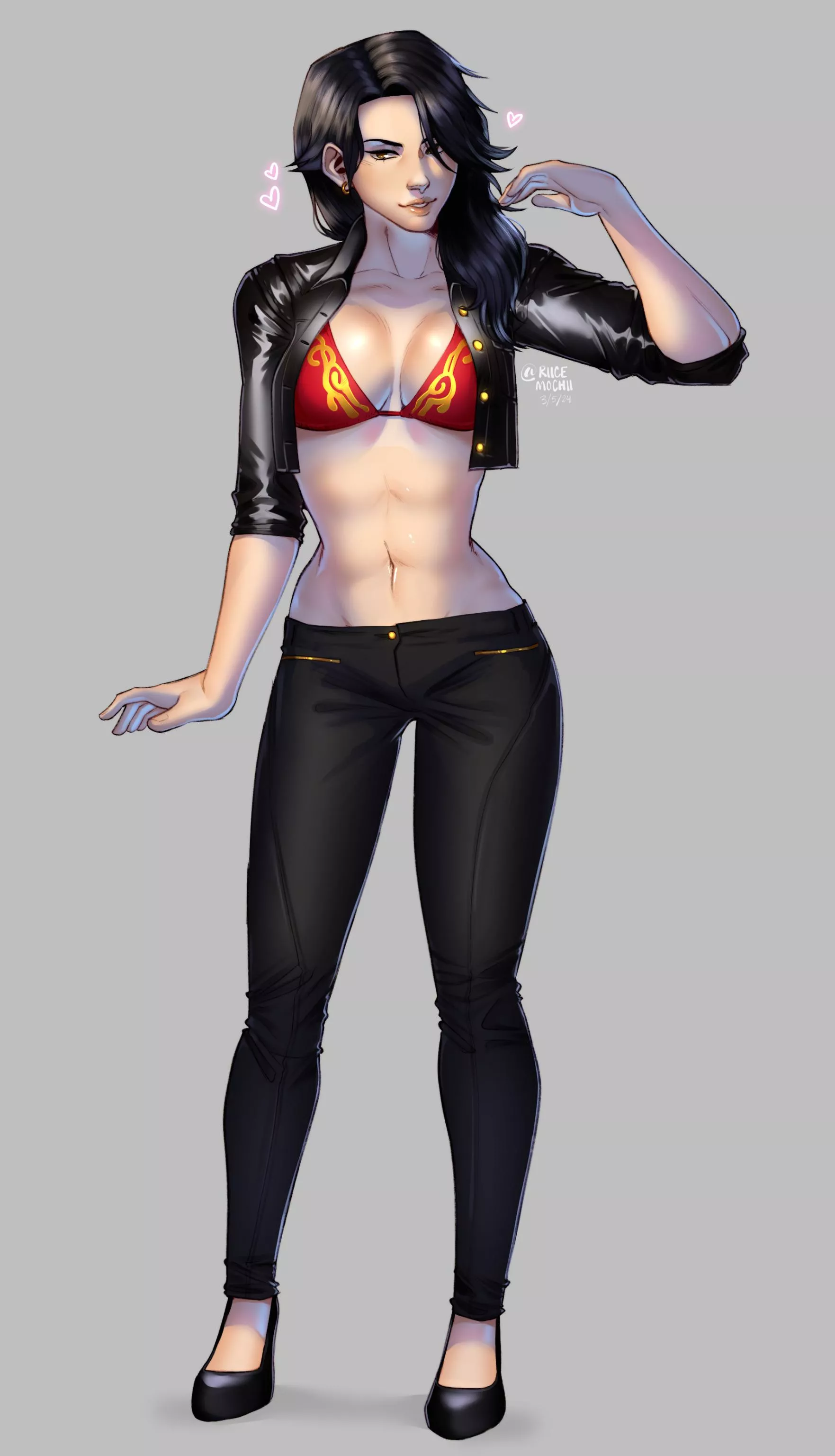 Fadedneonzzz commissioned riicemochii for this RWBY Cinder Fall fanart