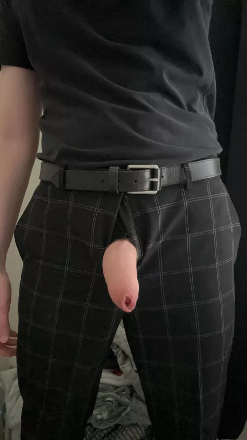 I had to let it out of my work pants