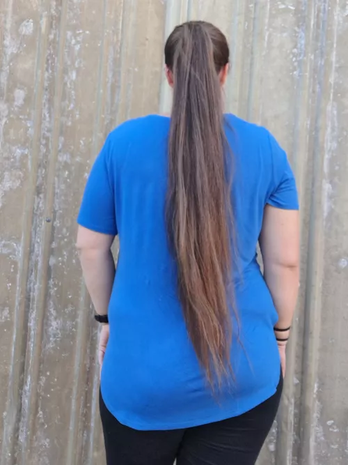 I just love how long my hair is 