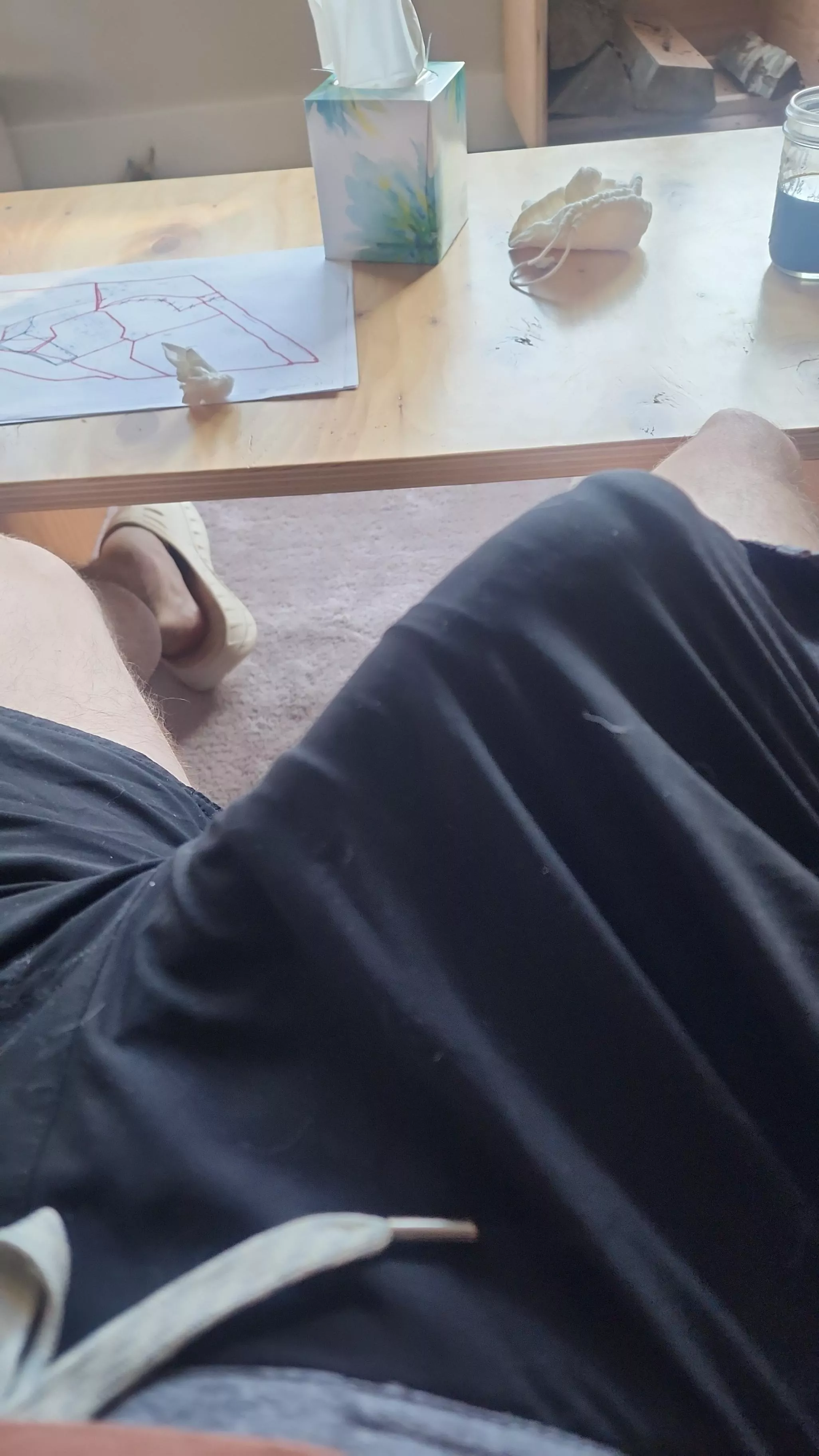 Maybe not basketball shorts today?