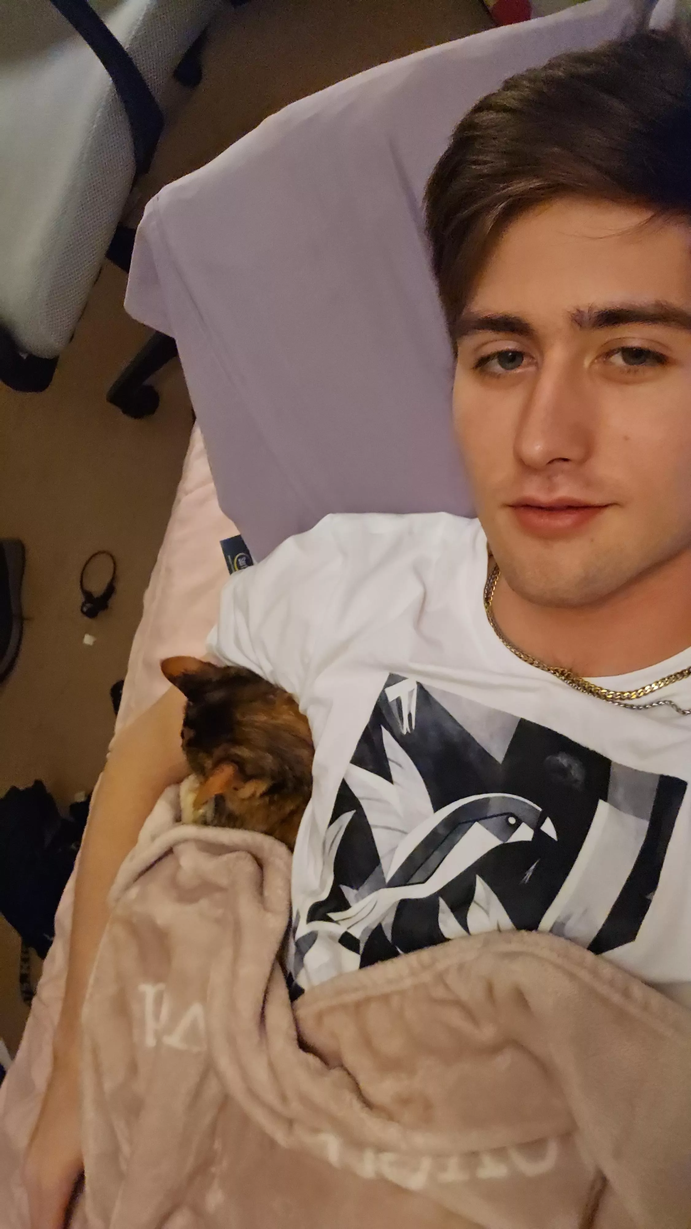 Me cuddling with my baby 🥰