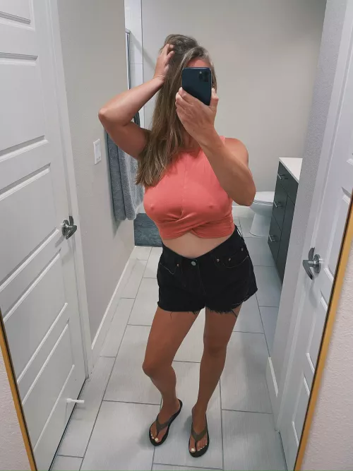 My nips are always hard. Makes going braless quite a spectacle.