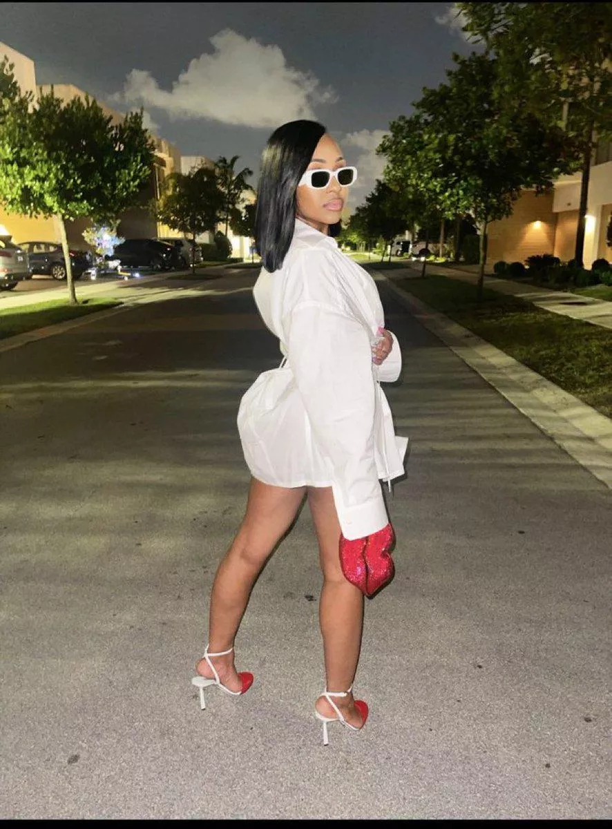 Nothing but a shirt. 