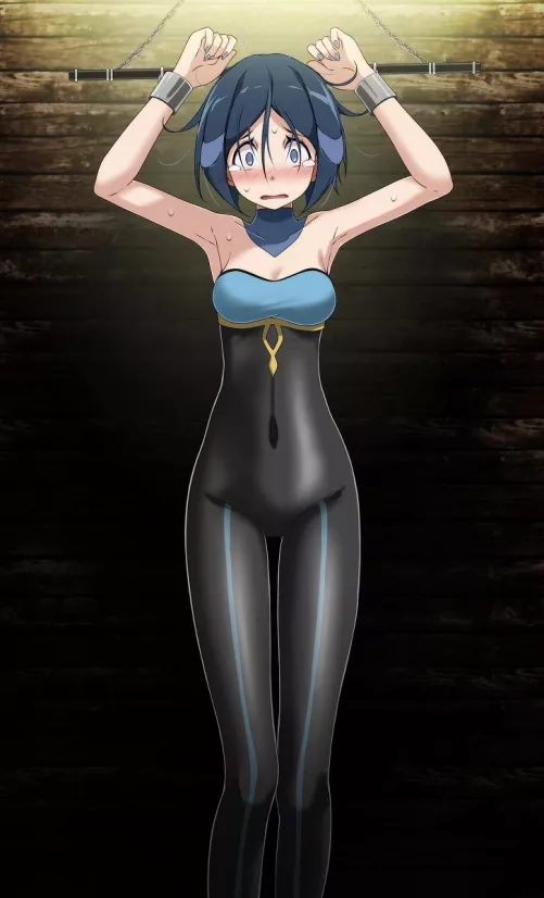 On display unable to cover herself