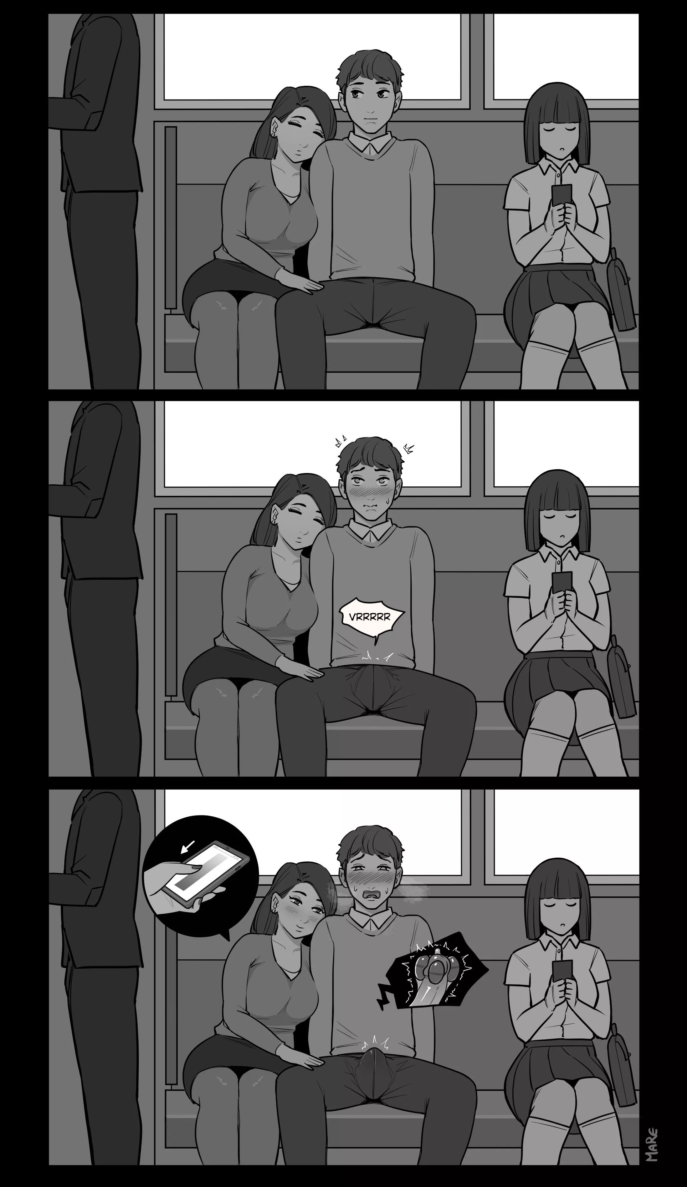 Playing with him on the train