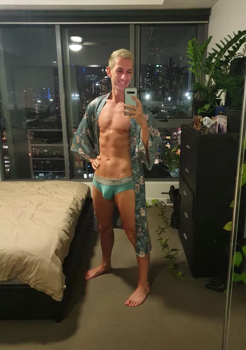 Should we retire to my bed for the evening?