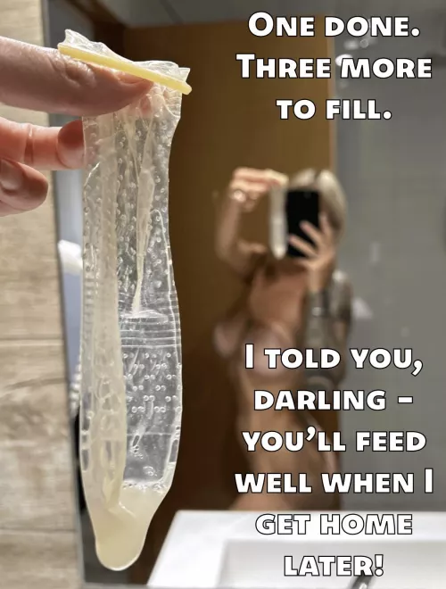 Such a kind wife, always thinking about you… 