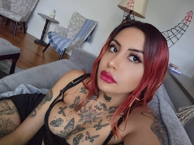 Tattooed redheads fuck like a demon