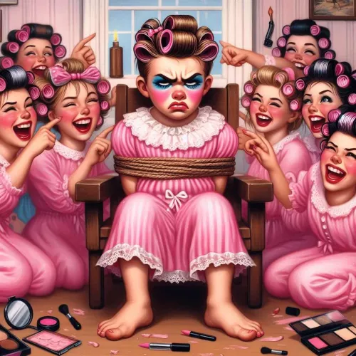 The consequences of getting caught spying on a girls-only slumber party 