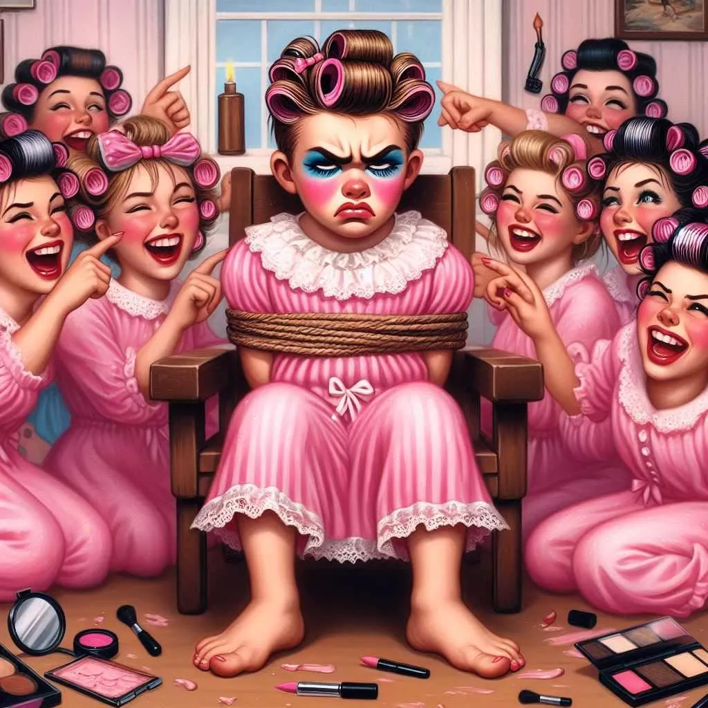 The consequences of getting caught spying on a girls-only slumber party 