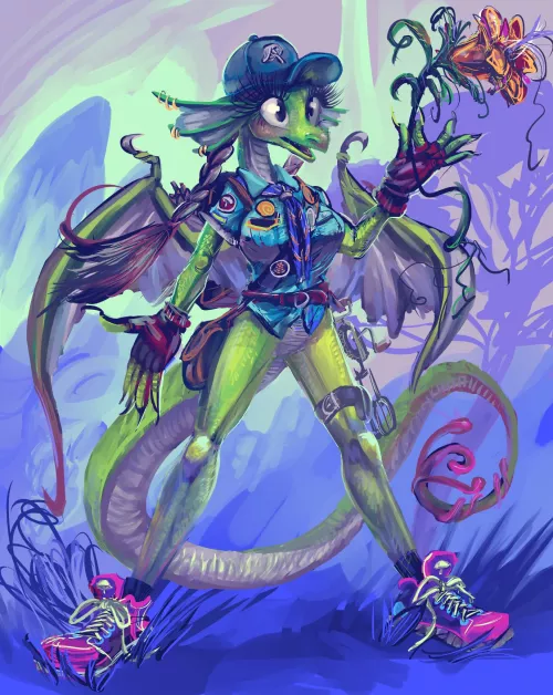 the flower and the boring ( i drew it also )