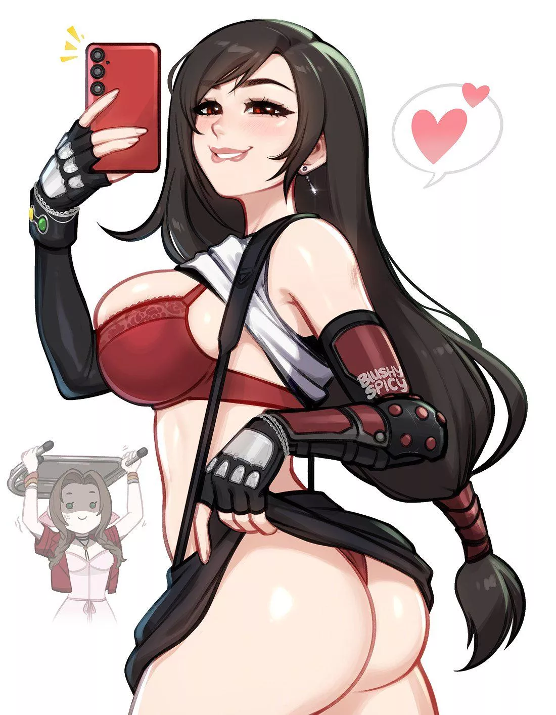 Tifa showing buns (blushyspicy) [Final Fantasy VII Rebirth]