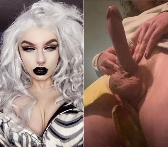 Want some Goth Goddess cock? 🖤