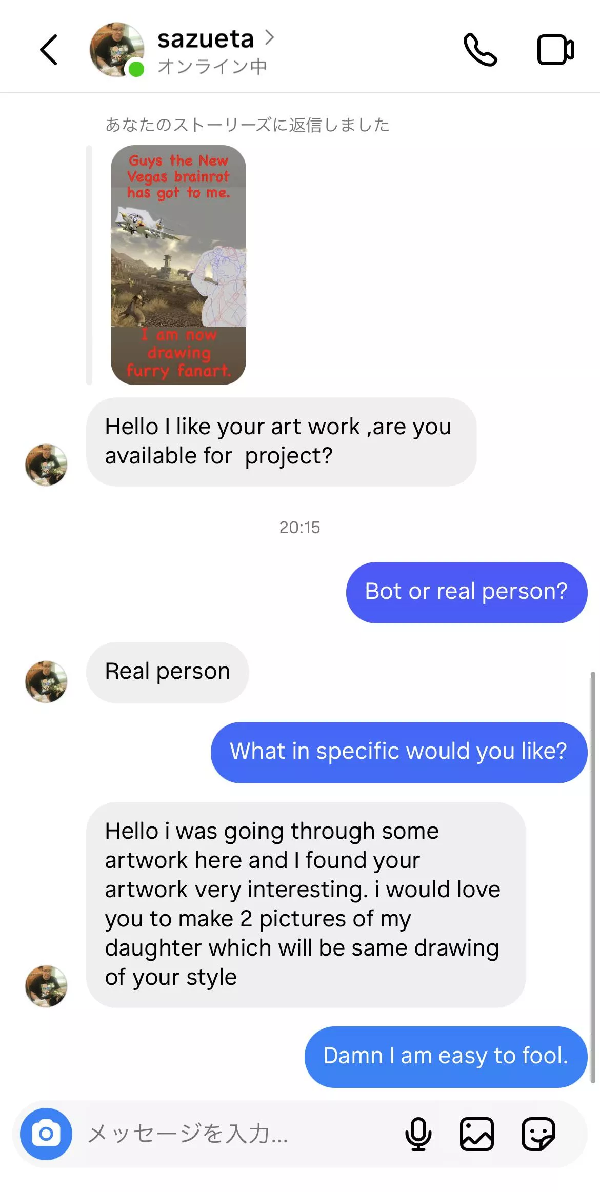 Was this a scammer or did I just block a potential client? I can’t tell anymore. 😵‍💫