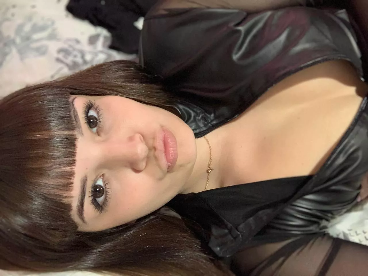 your cute mom with bangs 