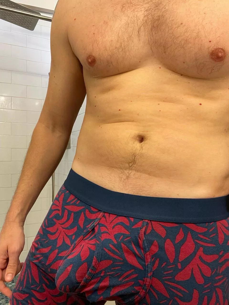 After shower quick selfie. Dad says hi! 