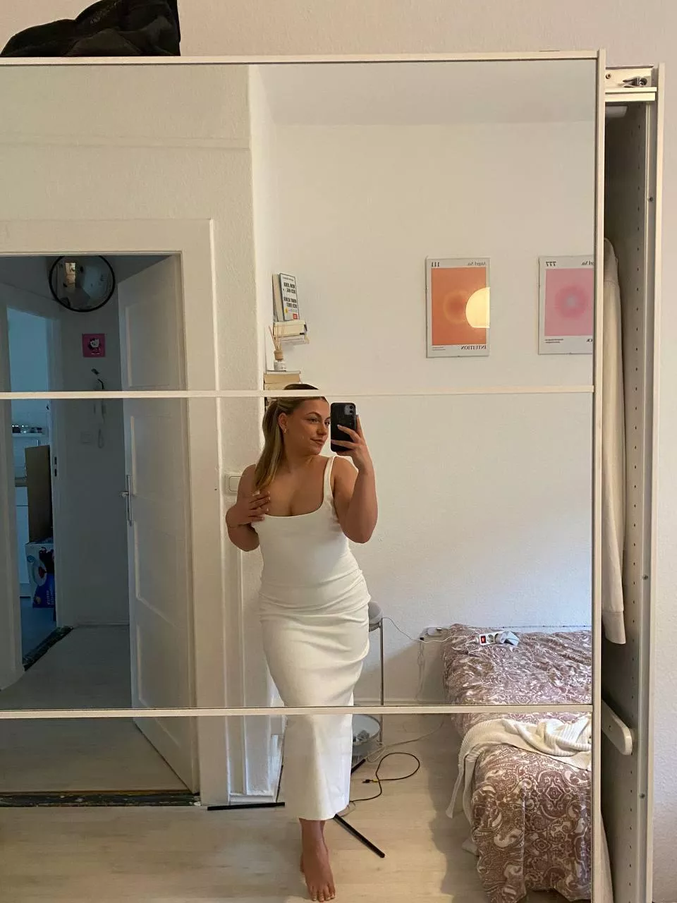 Is it the dress or my body underneath that's giving you goosebumps?