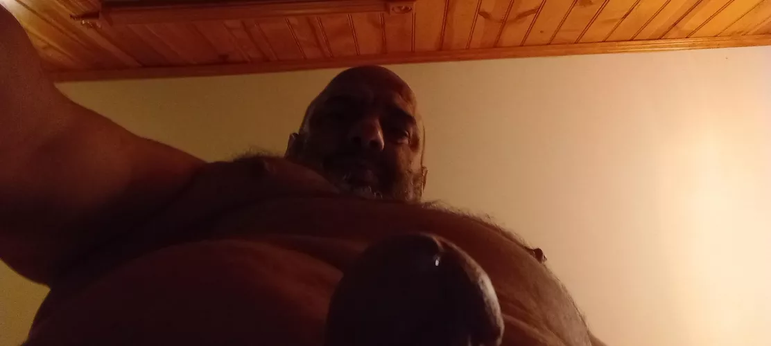 There's a little on the tip, anyone wants to lick it off, perhaps there's more