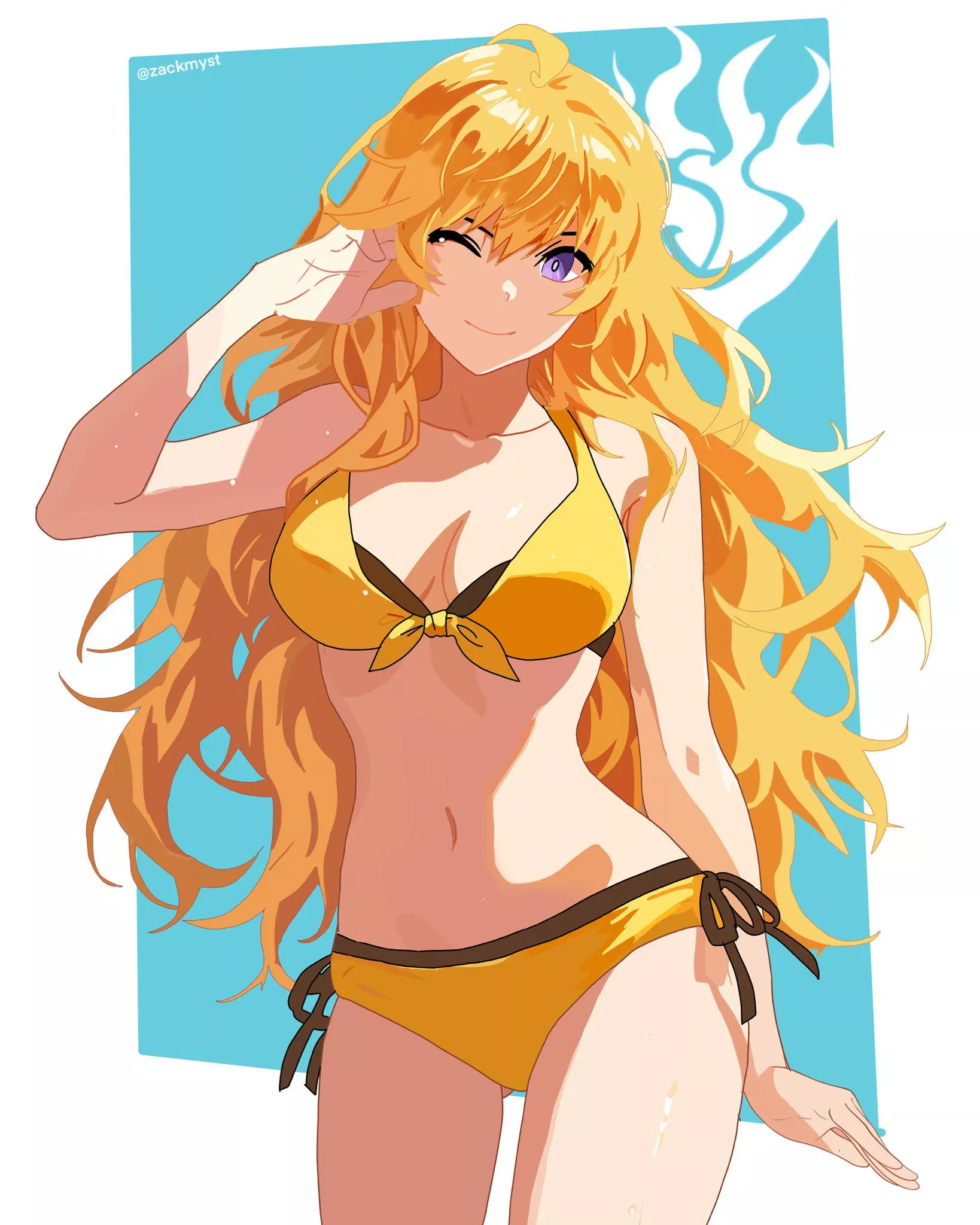 Yang in a bikini