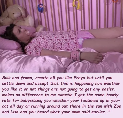 Abdl diaper girl captions