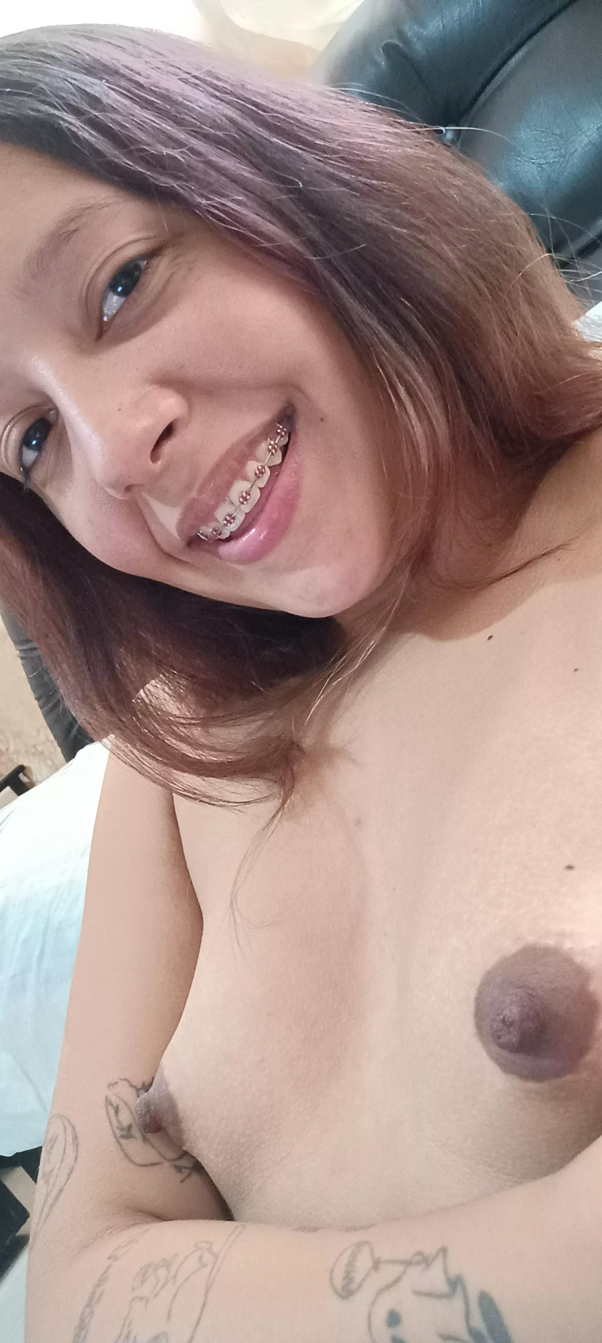 Are you looking at my smile or my nipples? 😳