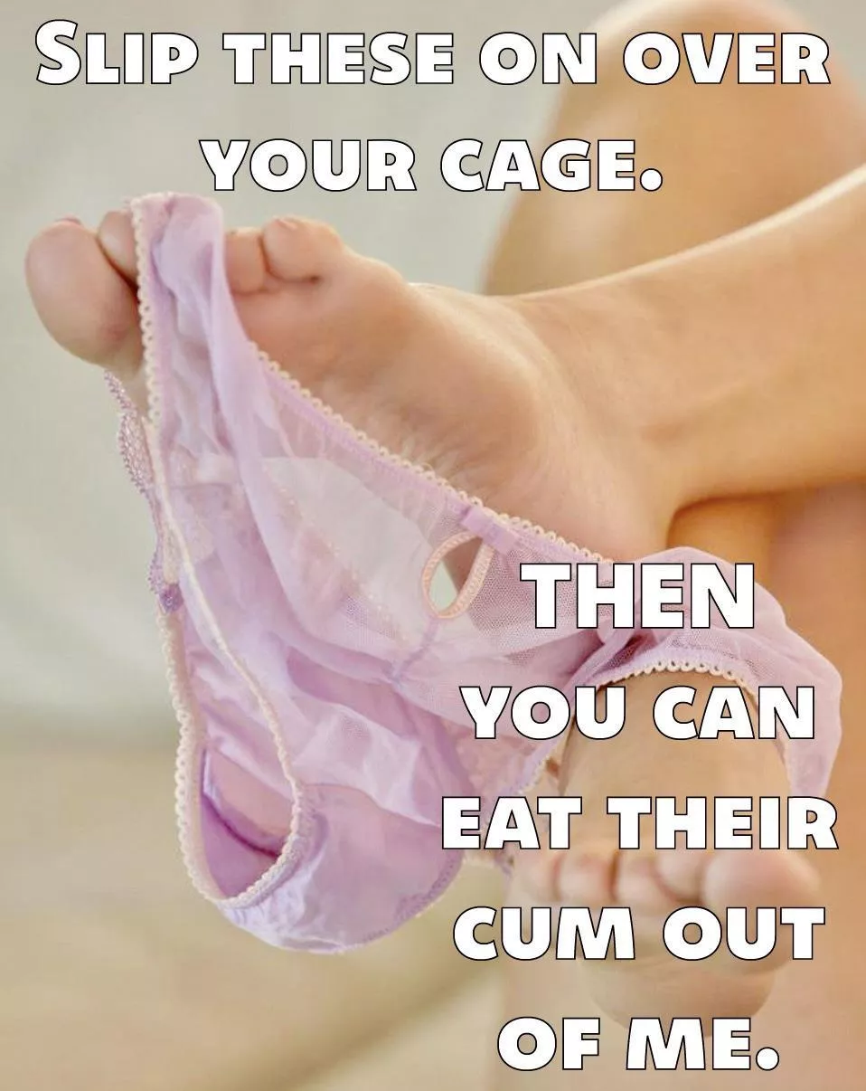 Caged, and now panties. What’s next?