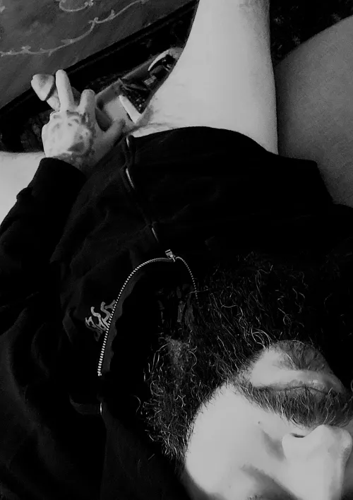 Caught and trying to hide myself