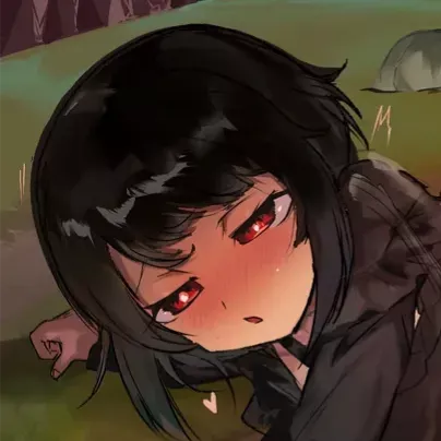 Color: black hair, black hoodie, red eyes, medium-length hair, clothed, blushing, sex, motion lines