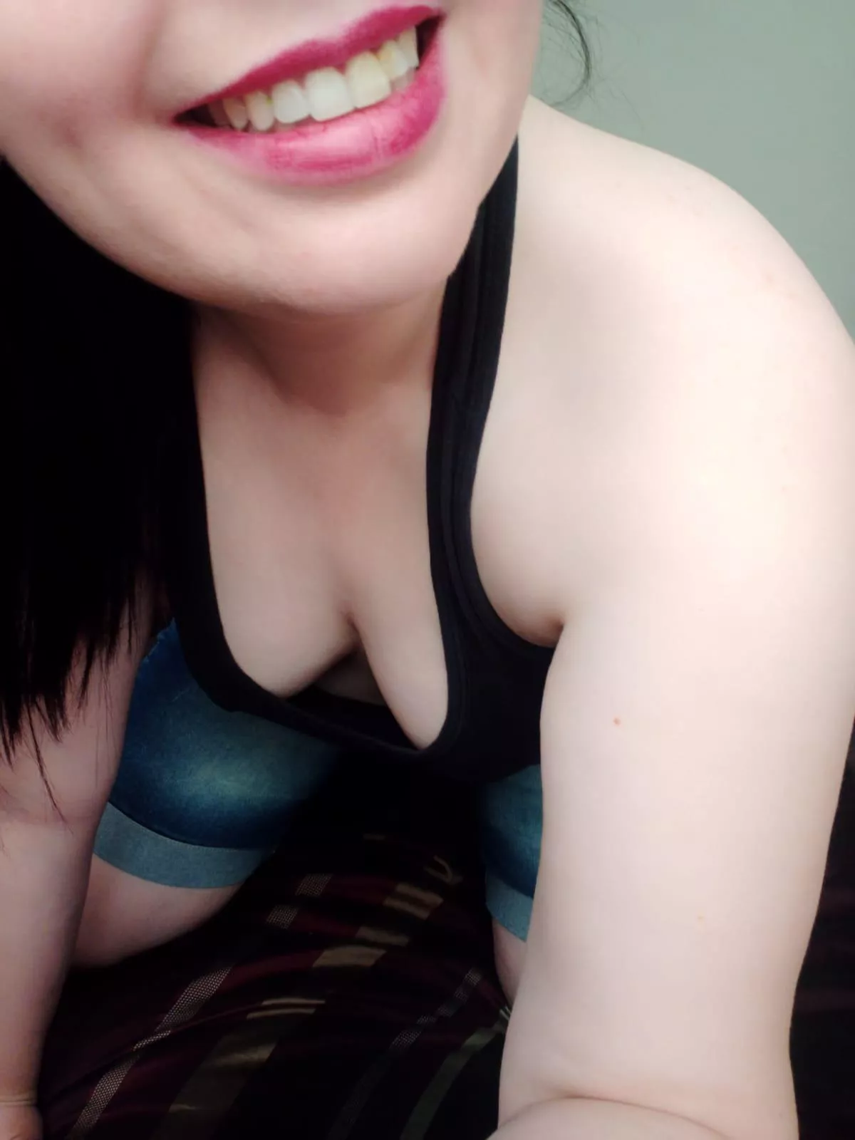 Heard you're into braless tank tops, so... 